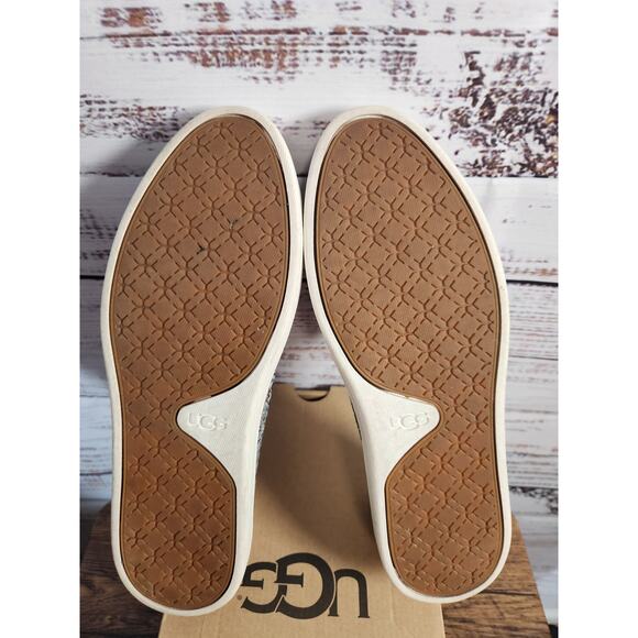 UGG Sammy Black Heather stretch knit/leather slip on sneaker size 7.5 - Picture 7 of 7